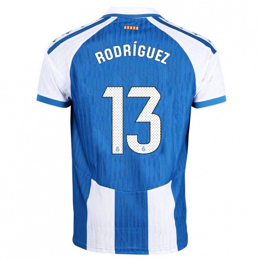 Danxen Bambino Maglia Joel Rodríguez #13 Blu Bianco Kit Gara Home 2025/26 Maglietta