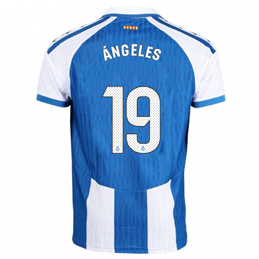 Danxen Bambino Maglia Ángeles Del Álamo Sánchez #19 Blu Bianco Kit Gara Home 2025/26 Maglietta