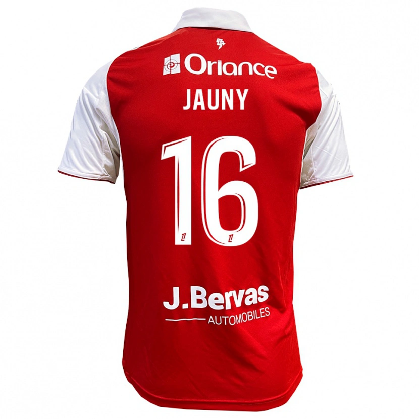 Danxen Bambino Maglia Noah Jauny #16 Rosso Bianco Kit Gara Home 2025/26 Maglietta