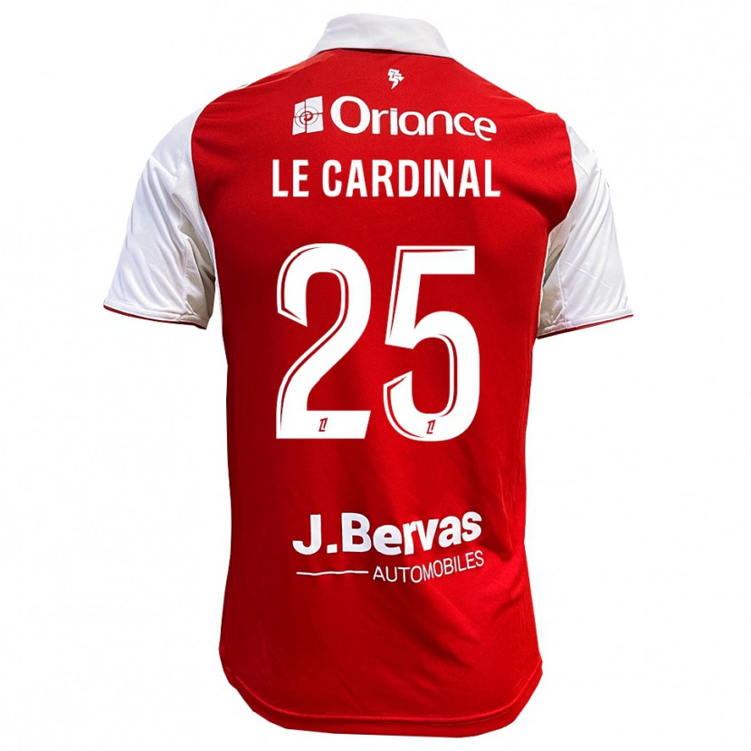 Danxen Bambino Maglia Julien Le Cardinal #25 Rosso Bianco Kit Gara Home 2025/26 Maglietta