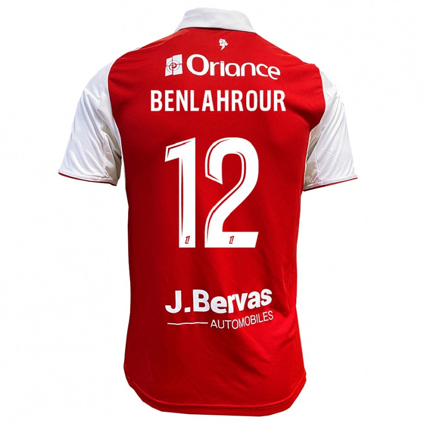 Danxen Bambino Maglia Ilyes Benlahrour #12 Rosso Bianco Kit Gara Home 2025/26 Maglietta