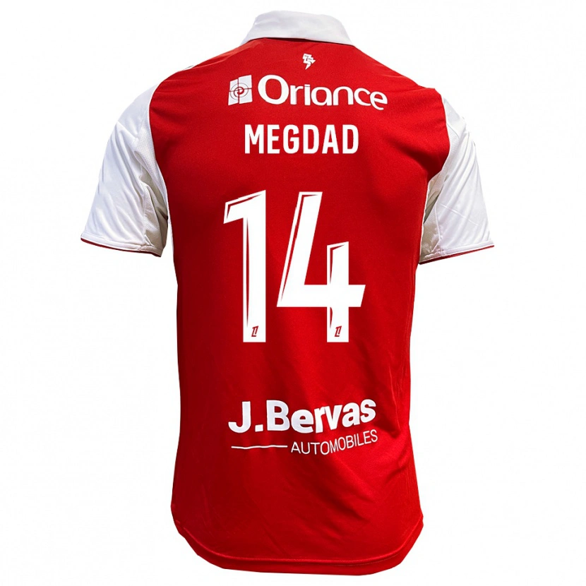 Danxen Bambino Maglia Noa Megdad #14 Rosso Bianco Kit Gara Home 2025/26 Maglietta