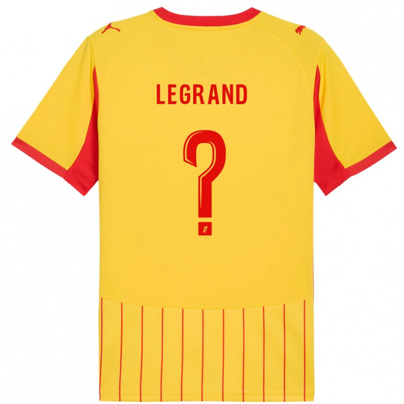Danxen Bambino Maglia Bérénice Legrand #0 Giallo Rosso Kit Gara Home 2025/26 Maglietta