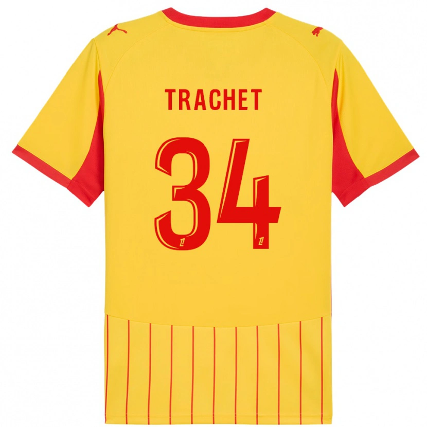 Danxen Bambino Maglia Amélie Trachet #34 Giallo Rosso Kit Gara Home 2025/26 Maglietta