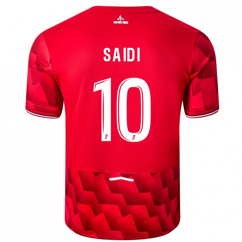 Danxen Bambino Maglia Rachel Saidi #10 Rosso Bianco Kit Gara Home 2025/26 Maglietta