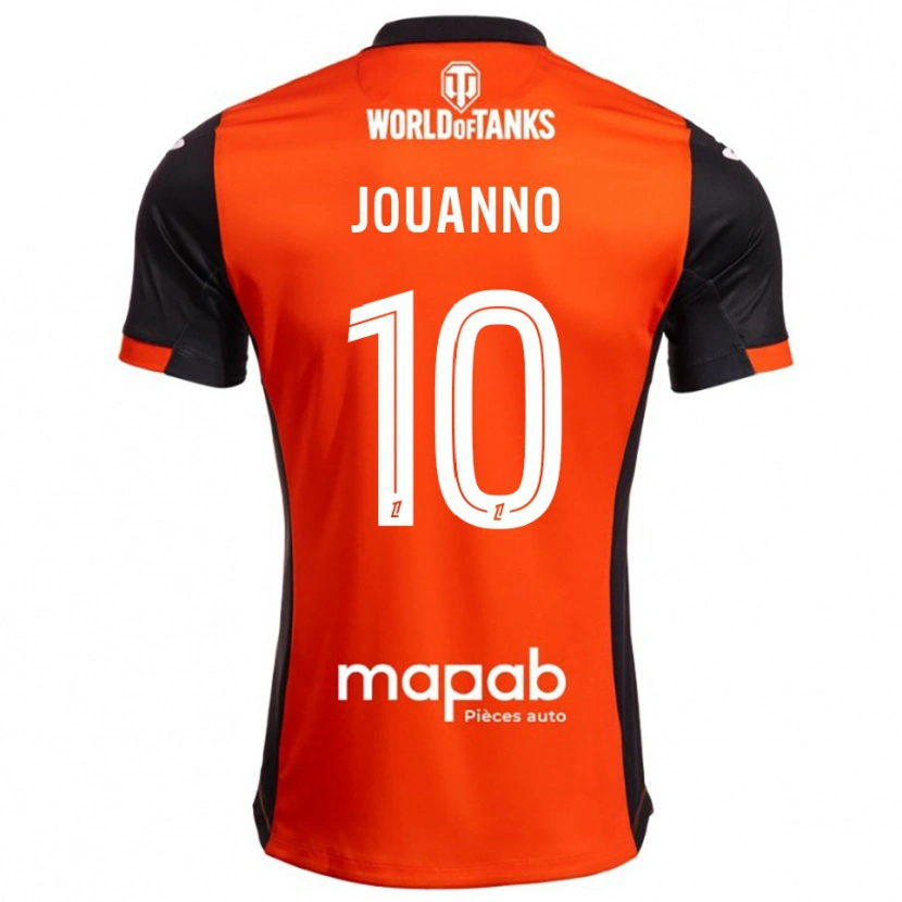 Danxen Bambino Maglia Mathilde Jouanno #10 Nero Arancione Kit Gara Home 2025/26 Maglietta