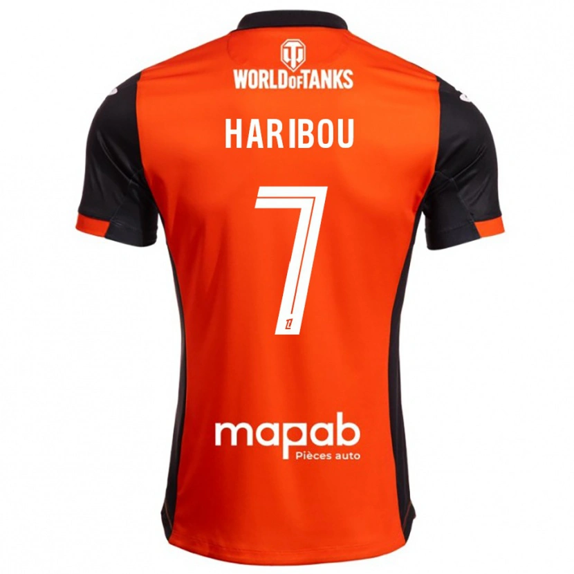 Danxen Bambino Maglia Samir Haribou #7 Nero Arancione Kit Gara Home 2025/26 Maglietta