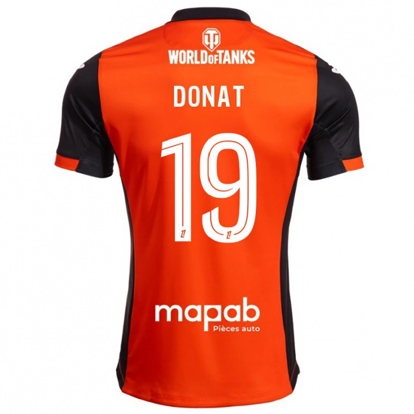 Danxen Bambino Maglia Noa Donat #19 Nero Arancione Kit Gara Home 2025/26 Maglietta