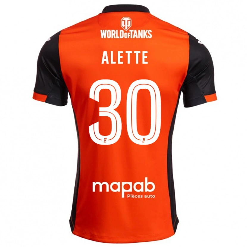 Danxen Bambino Maglia Gaël Alette #30 Nero Arancione Kit Gara Home 2025/26 Maglietta