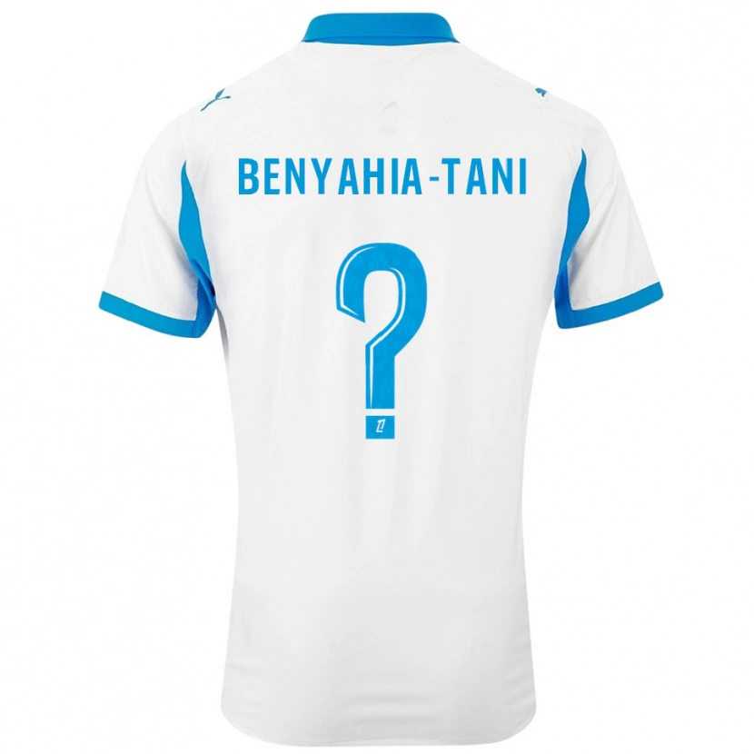 Danxen Bambino Maglia Aylan Benyahia-Tani #0 Bianco Azzurro Kit Gara Home 2025/26 Maglietta
