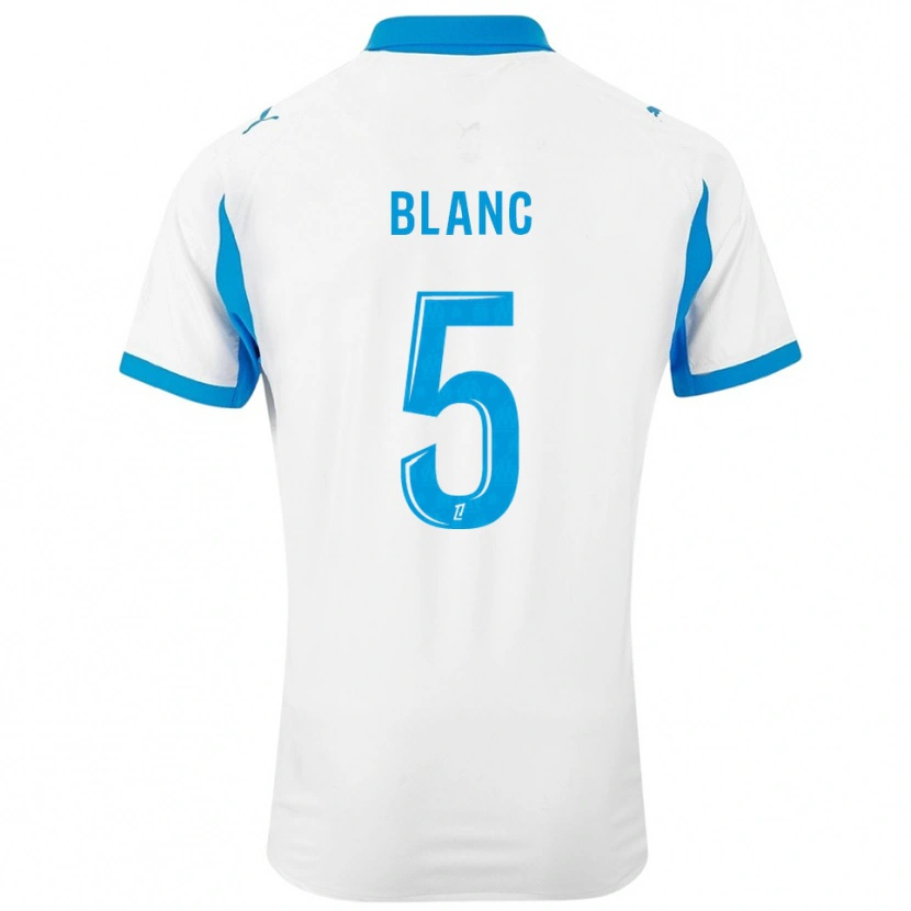 Danxen Bambino Maglia Amandine Blanc #5 Bianco Azzurro Kit Gara Home 2025/26 Maglietta
