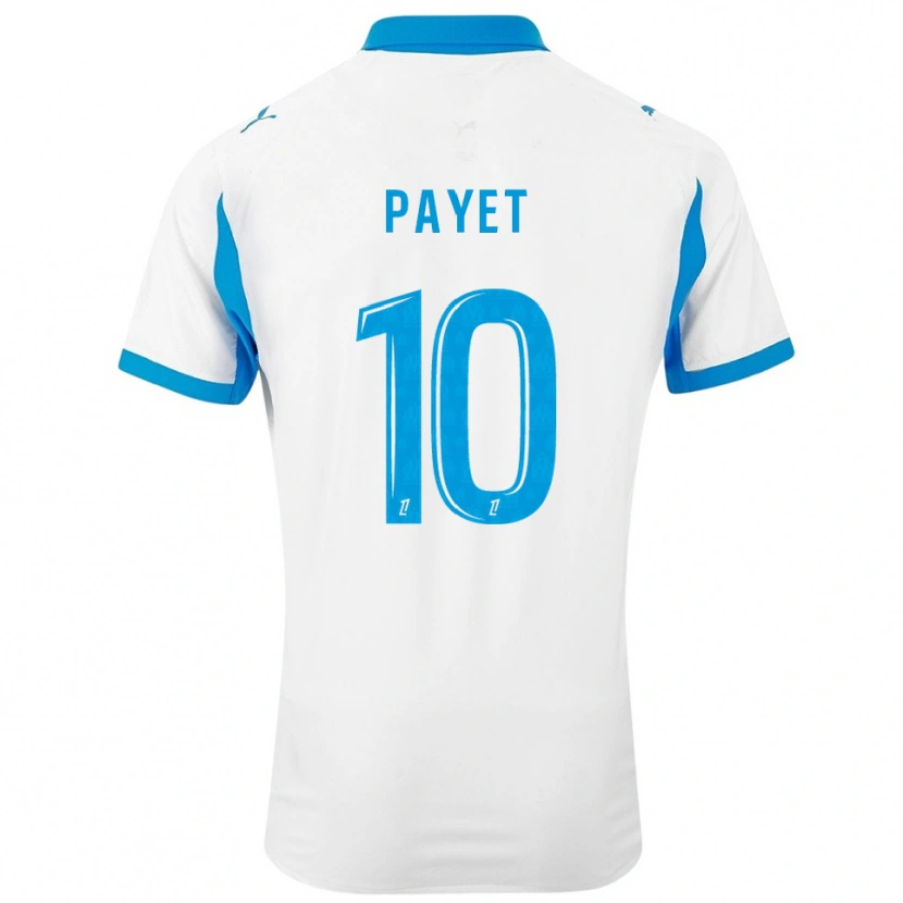 Danxen Bambino Maglia Dimitri Payet #10 Bianco Azzurro Kit Gara Home 2025/26 Maglietta