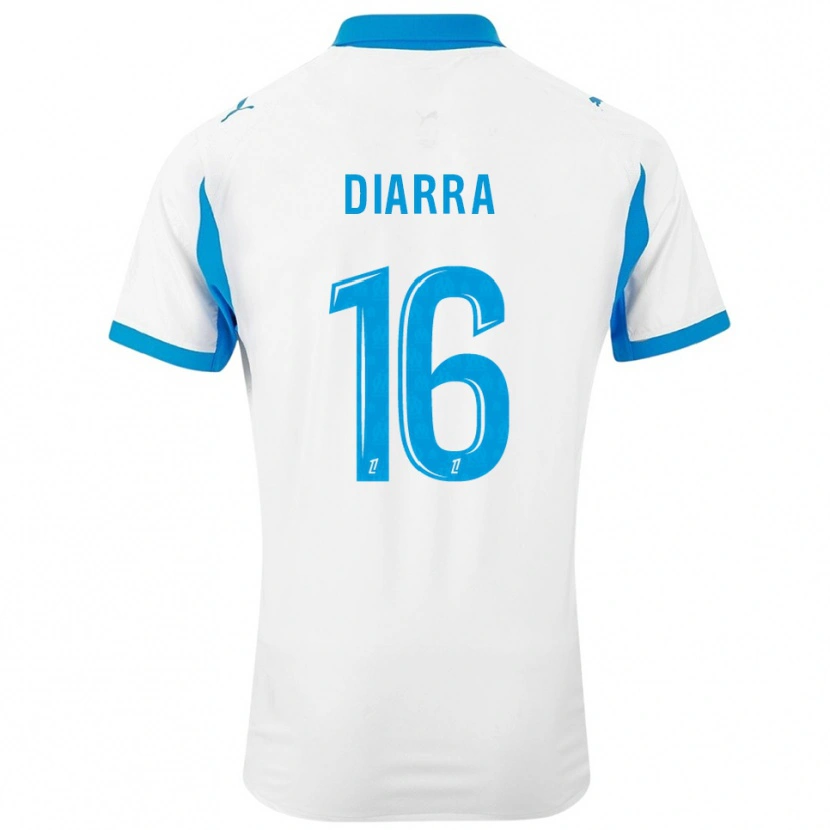 Danxen Bambino Maglia Cheick Diarra #16 Bianco Azzurro Kit Gara Home 2025/26 Maglietta