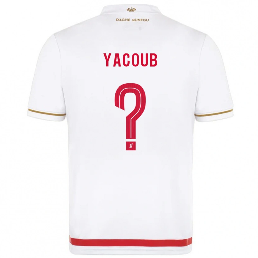 Danxen Bambino Maglia Béchir Yacoub #0 Rosso Bianco Kit Gara Home 2025/26 Maglietta