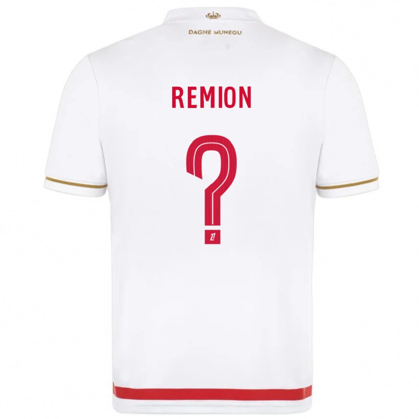 Danxen Bambino Maglia Nathanaël Remion #0 Rosso Bianco Kit Gara Home 2025/26 Maglietta