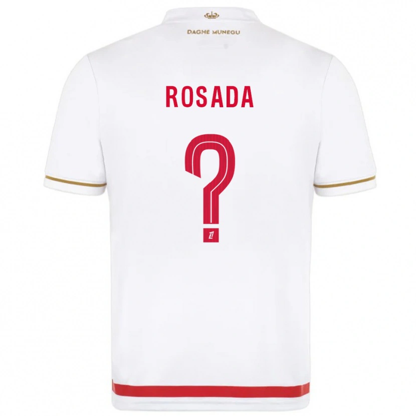 Danxen Bambino Maglia Riley Rosada #0 Rosso Bianco Kit Gara Home 2025/26 Maglietta