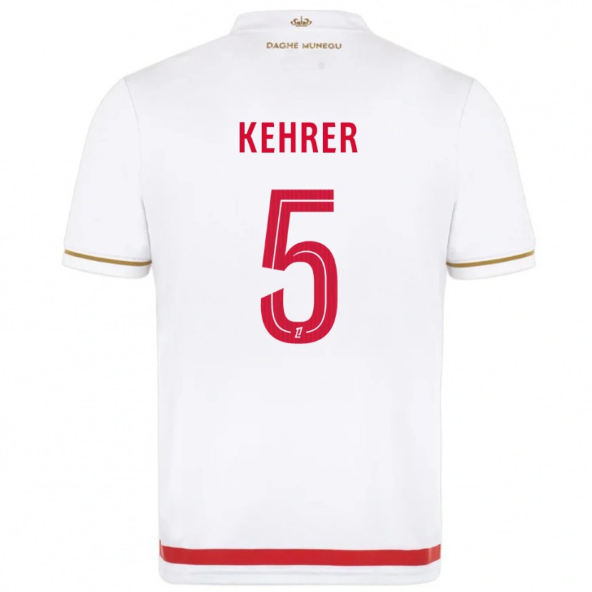 Danxen Bambino Maglia Thilo Kehrer #5 Rosso Bianco Kit Gara Home 2025/26 Maglietta