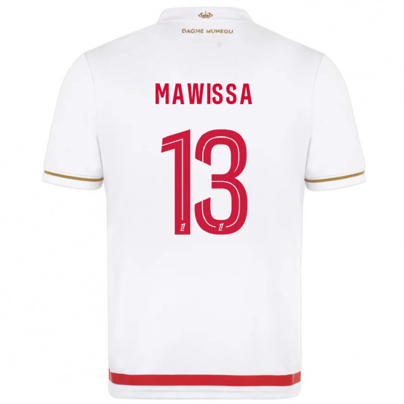 Danxen Bambino Maglia Christian Mawissa #13 Rosso Bianco Kit Gara Home 2025/26 Maglietta