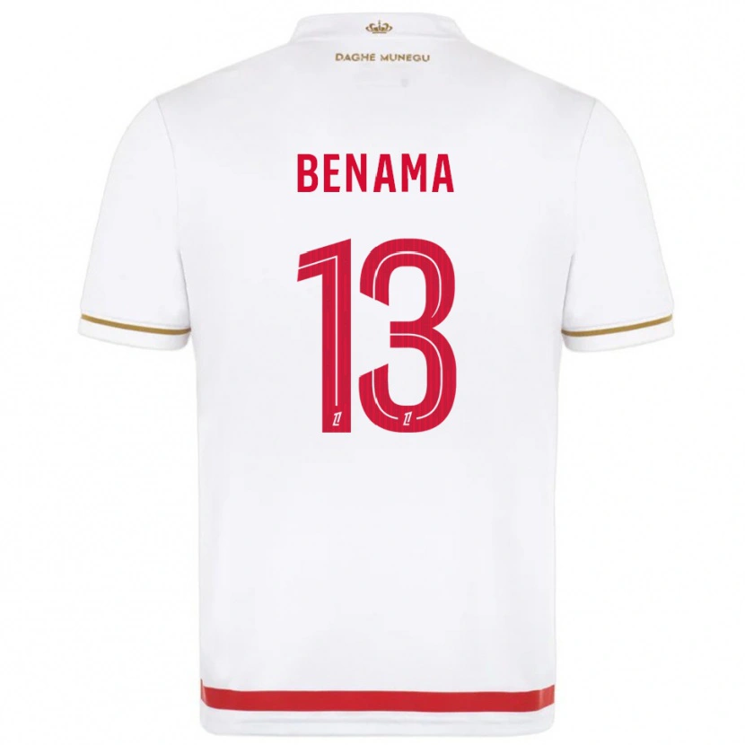 Danxen Bambino Maglia Mayssam Benama #13 Rosso Bianco Kit Gara Home 2025/26 Maglietta