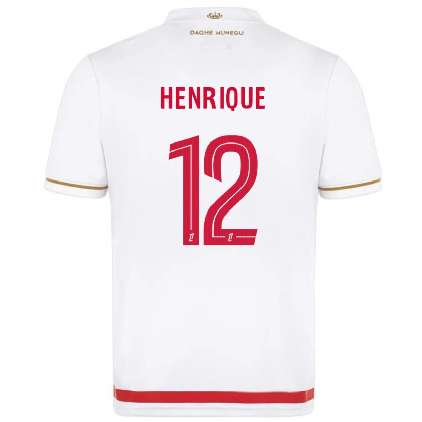 Danxen Bambino Maglia Caio Henrique #12 Rosso Bianco Kit Gara Home 2025/26 Maglietta