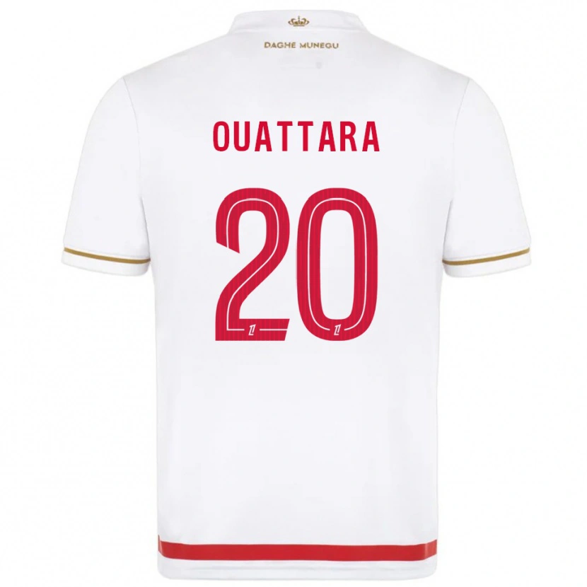 Danxen Bambino Maglia Kassoum Ouattara #20 Rosso Bianco Kit Gara Home 2025/26 Maglietta