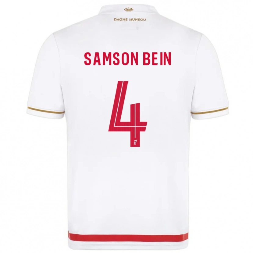 Danxen Bambino Maglia Sirak Bein #4 Rosso Bianco Kit Gara Home 2025/26 Maglietta