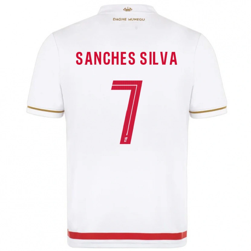 Danxen Bambino Maglia Jordy Sanches Silva #7 Rosso Bianco Kit Gara Home 2025/26 Maglietta