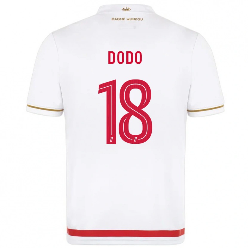 Danxen Bambino Maglia Yannick Dodo #18 Rosso Bianco Kit Gara Home 2025/26 Maglietta