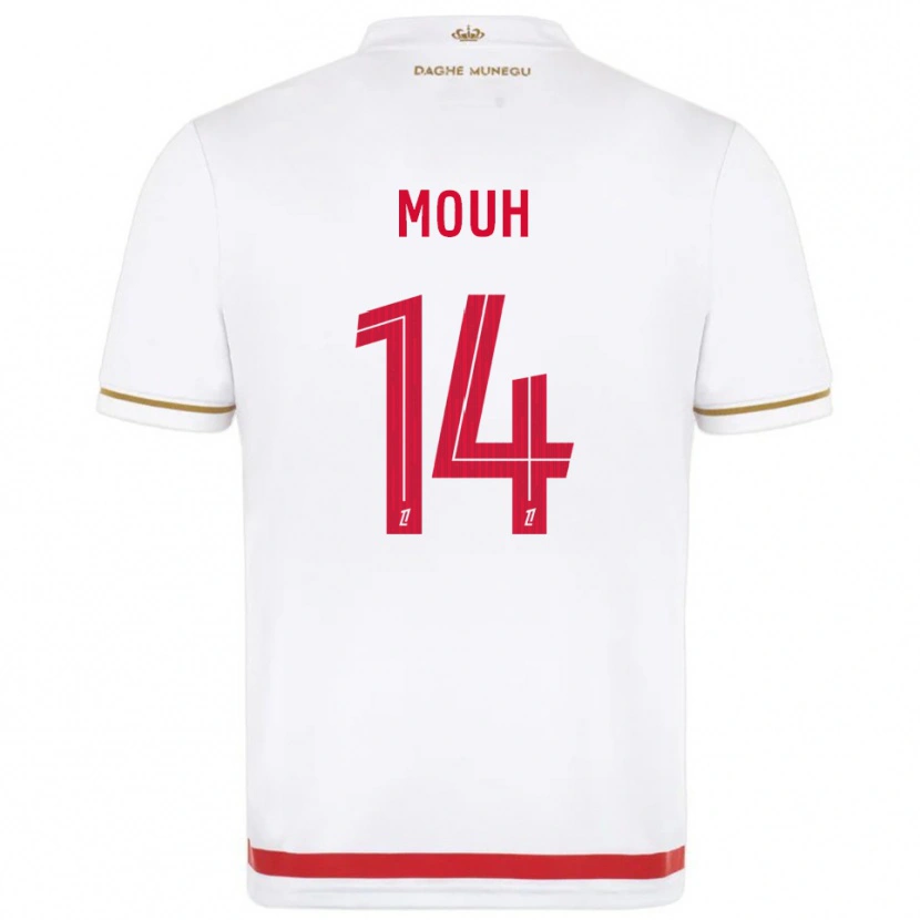 Danxen Bambino Maglia Yasir Mouh #14 Rosso Bianco Kit Gara Home 2025/26 Maglietta