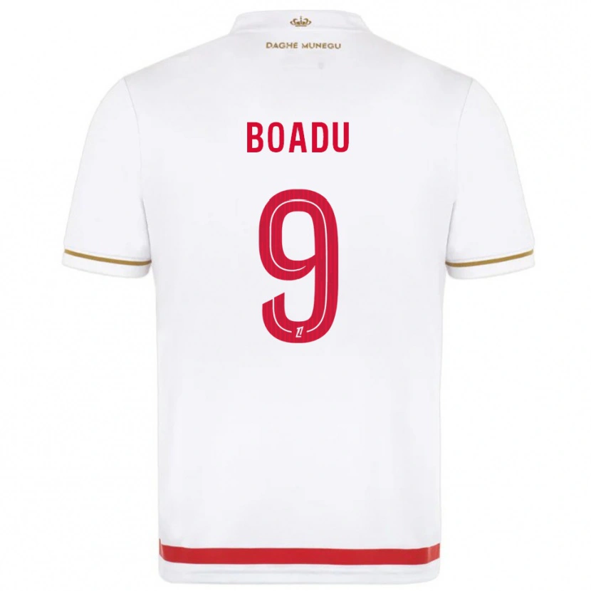 Danxen Bambino Maglia Myron Boadu #9 Rosso Bianco Kit Gara Home 2025/26 Maglietta