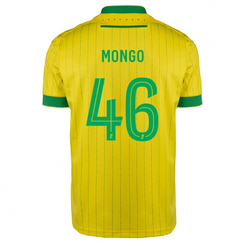 Danxen Bambino Maglia Enzo Mongo #46 Giallo Verde Kit Gara Home 2025/26 Maglietta