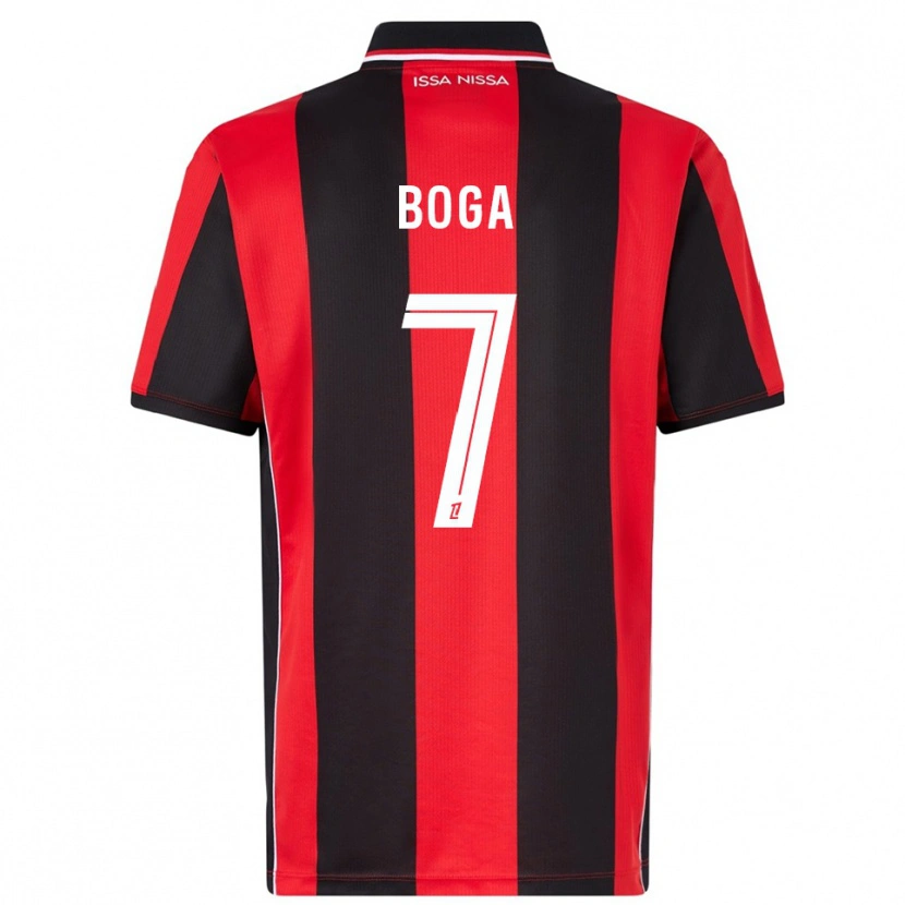 Danxen Bambino Maglia Jérémie Boga #7 Rosso Nero Kit Gara Home 2025/26 Maglietta