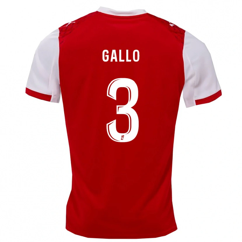 Danxen Bambino Maglia Noan Gallo #3 Rosso Bianco Kit Gara Home 2025/26 Maglietta