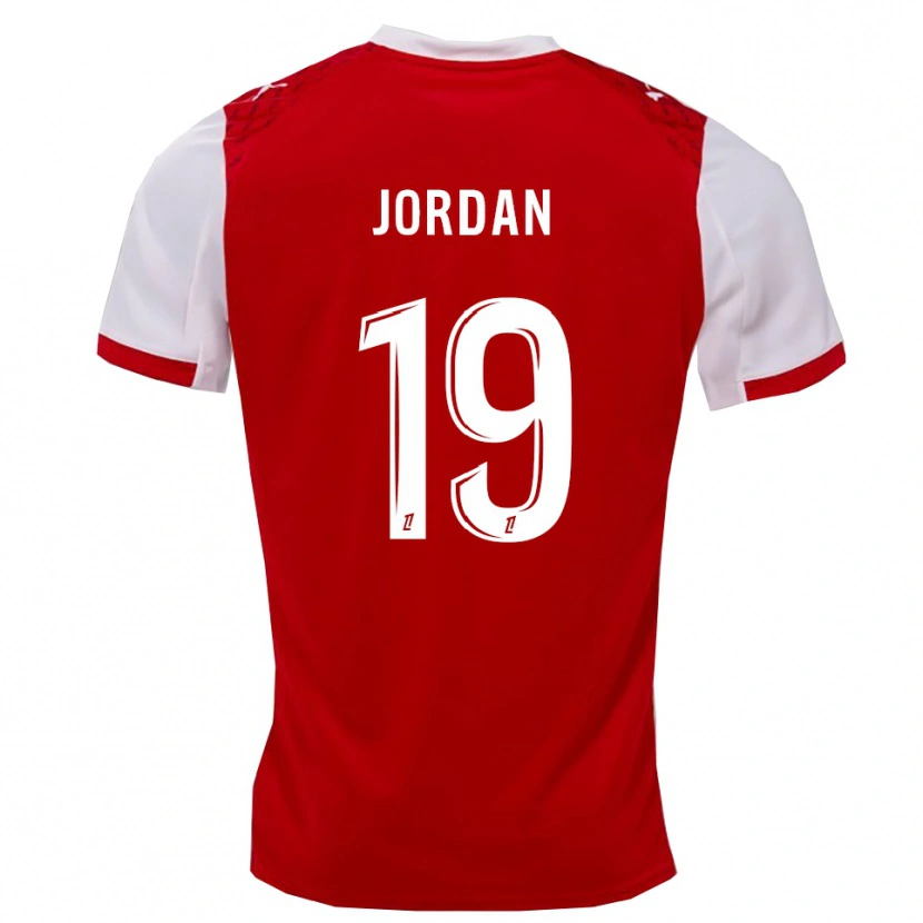 Danxen Bambino Maglia Jordan #19 Rosso Bianco Kit Gara Home 2025/26 Maglietta