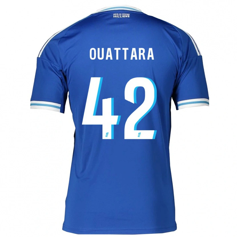 Danxen Bambino Maglia Abdoul Ouattara #42 Blu Bianco Kit Gara Home 2025/26 Maglietta