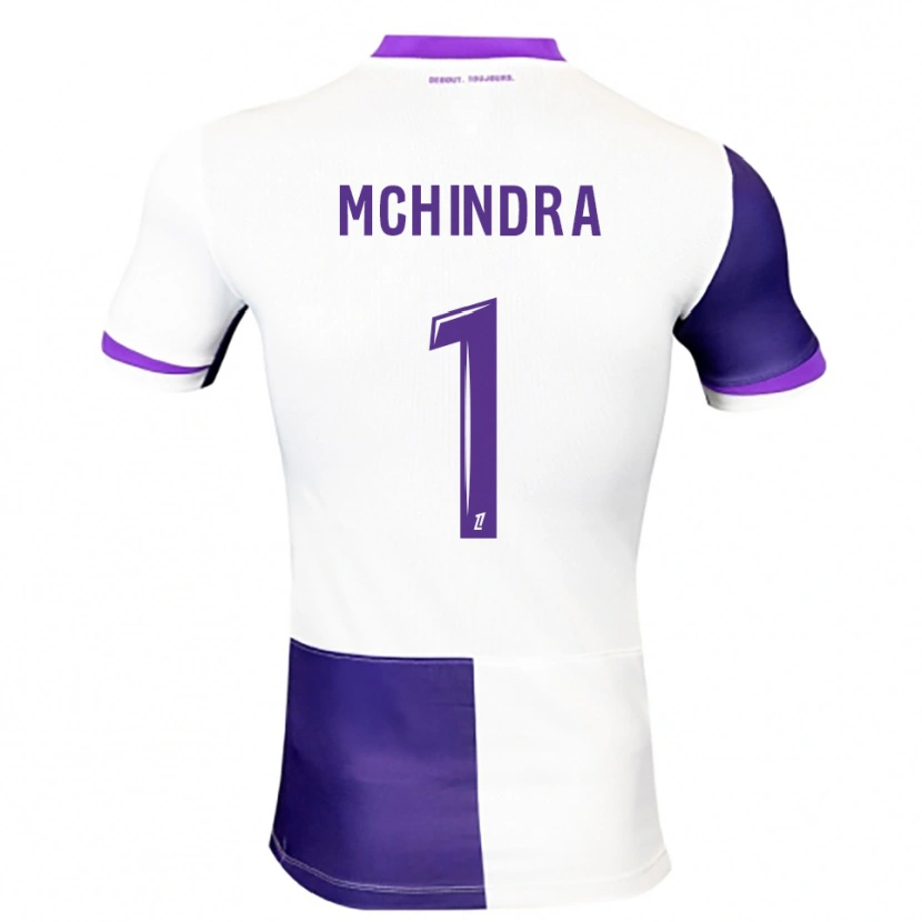 Danxen Bambino Maglia Naime Said Mchindra #1 Viola Bianco Kit Gara Home 2025/26 Maglietta