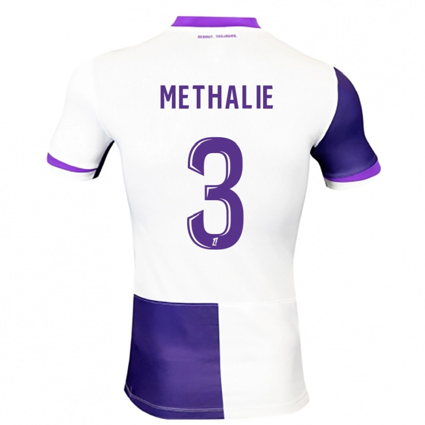 Danxen Bambino Maglia Dayann Methalie #3 Viola Bianco Kit Gara Home 2025/26 Maglietta