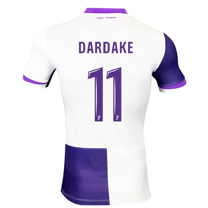 Danxen Bambino Maglia Wassim Dardake #11 Viola Bianco Kit Gara Home 2025/26 Maglietta
