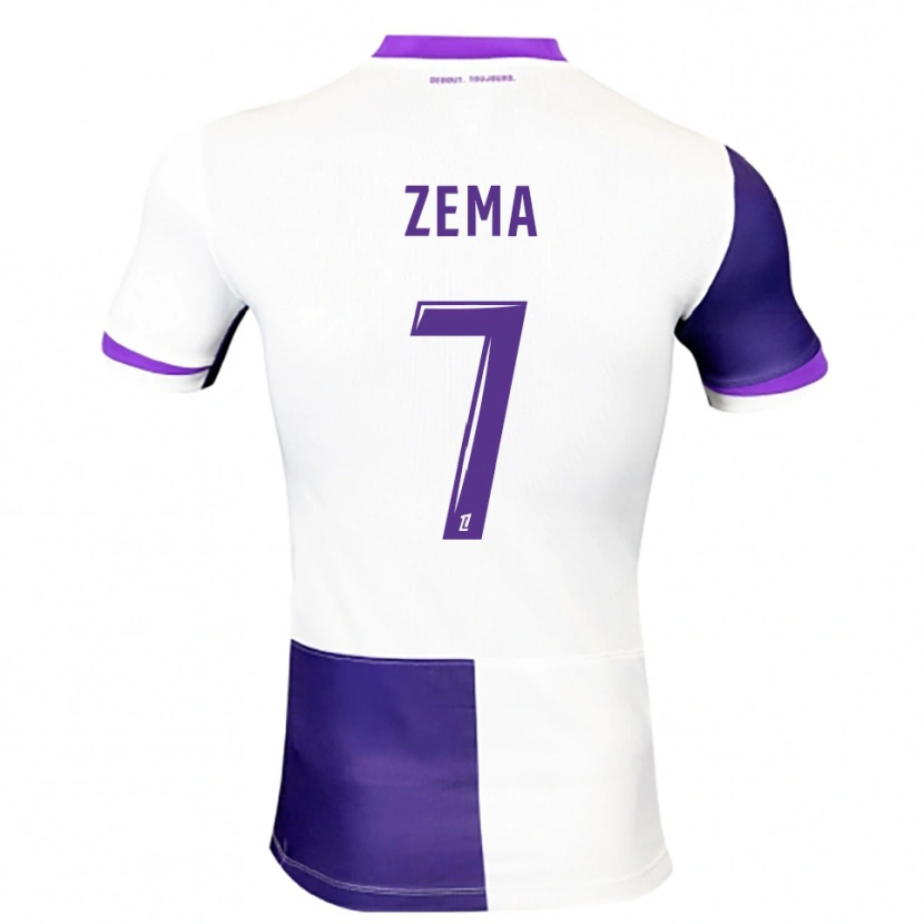 Danxen Bambino Maglia Darris Zema #7 Viola Bianco Kit Gara Home 2025/26 Maglietta