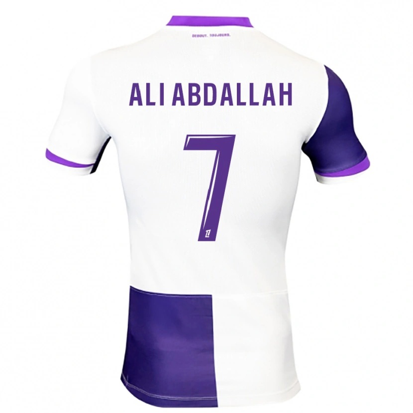 Danxen Bambino Maglia Nivine Ali Abdallah #7 Viola Bianco Kit Gara Home 2025/26 Maglietta