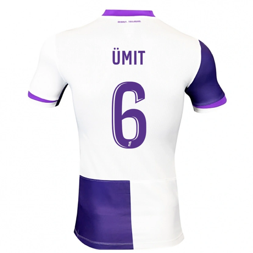 Danxen Bambino Maglia Ümit Akdağ #6 Viola Bianco Kit Gara Home 2025/26 Maglietta