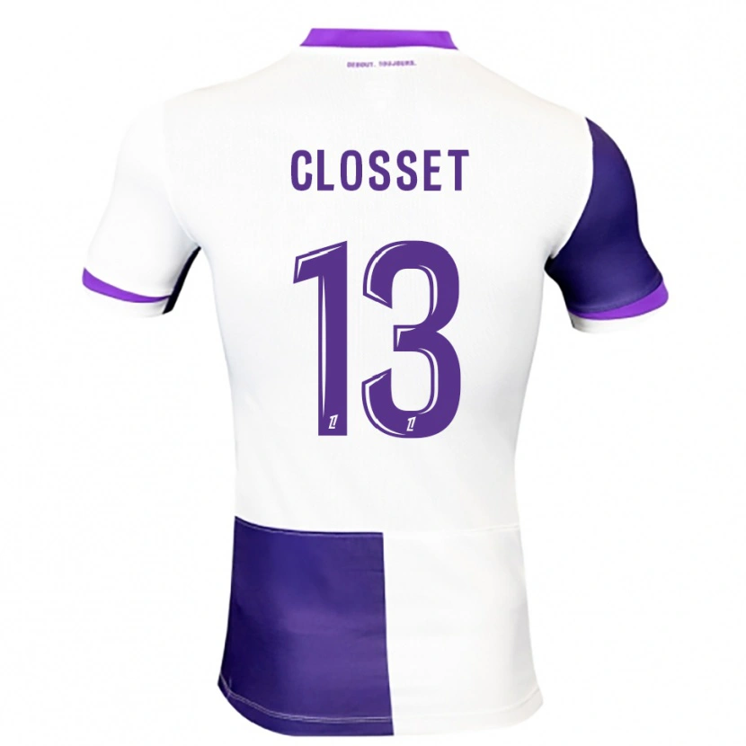 Danxen Bambino Maglia Océane Closset #13 Viola Bianco Kit Gara Home 2025/26 Maglietta