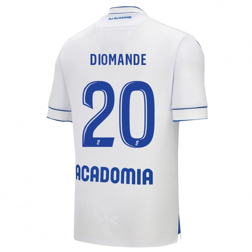 Danxen Bambino Maglia Sinaly Diomandé #20 Bianco Blu Kit Gara Home 2025/26 Maglietta