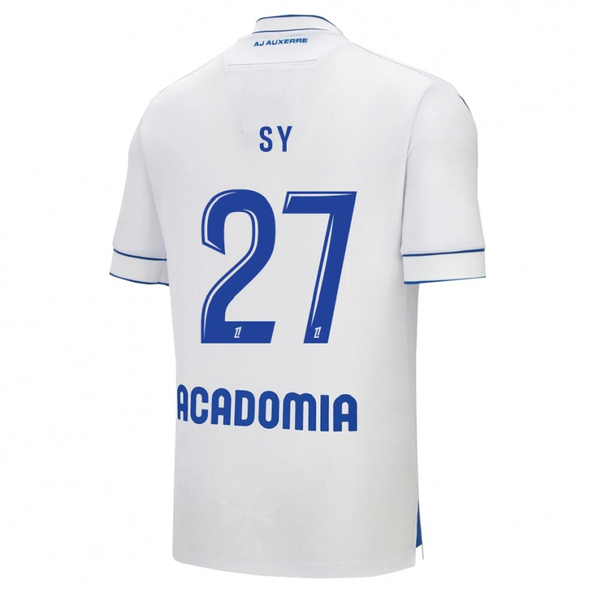 Danxen Bambino Maglia Lamine Sy #27 Bianco Blu Kit Gara Home 2025/26 Maglietta