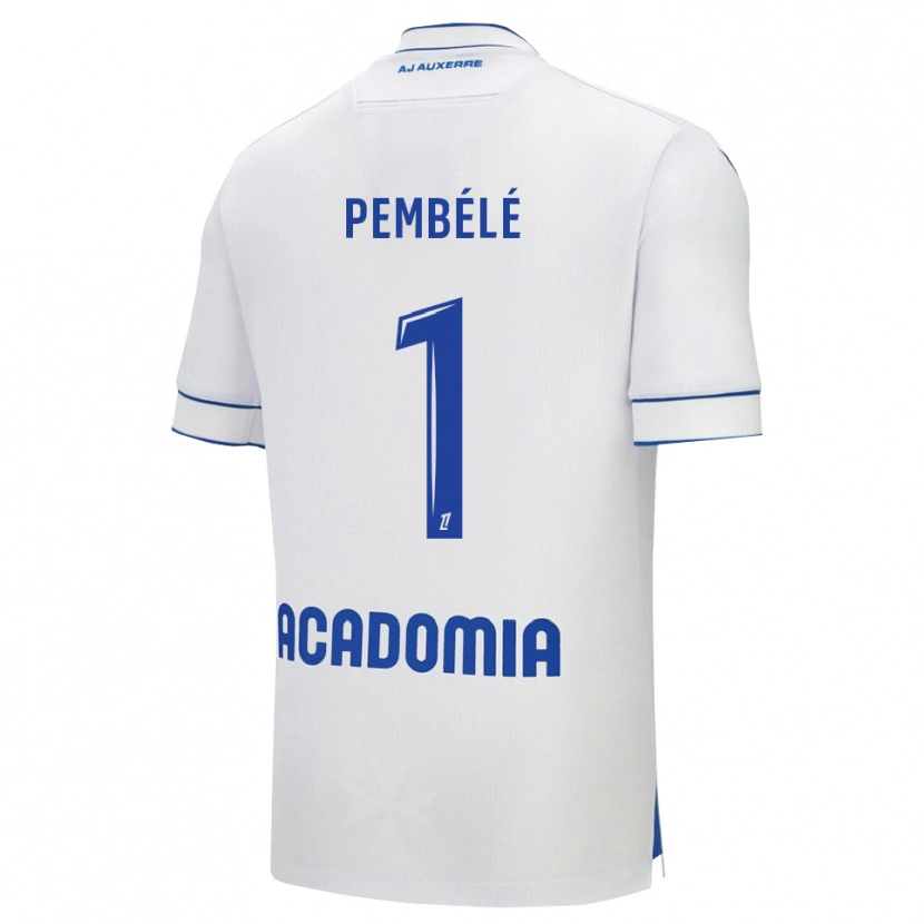 Danxen Bambino Maglia Willange Pembélé #1 Bianco Blu Kit Gara Home 2025/26 Maglietta