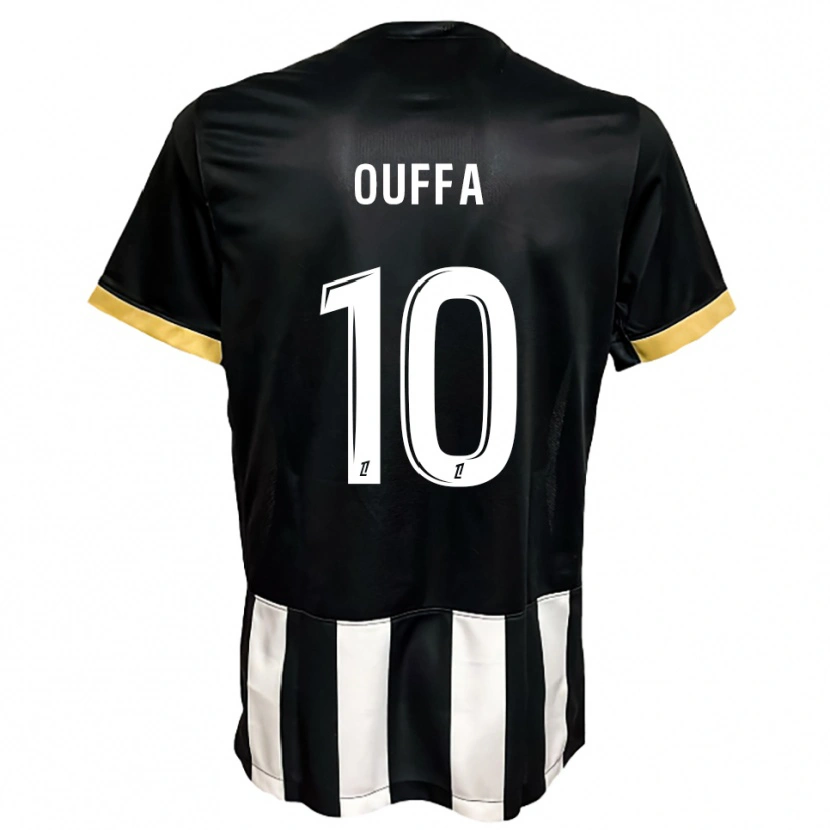 Danxen Bambino Maglia Rayan Ouffa #10 Nero Bianco Kit Gara Home 2025/26 Maglietta