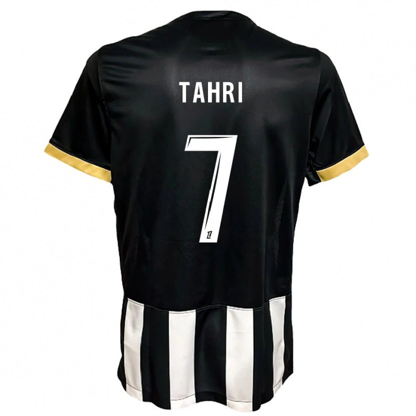 Danxen Bambino Maglia Sofiane Tahri #7 Nero Bianco Kit Gara Home 2025/26 Maglietta