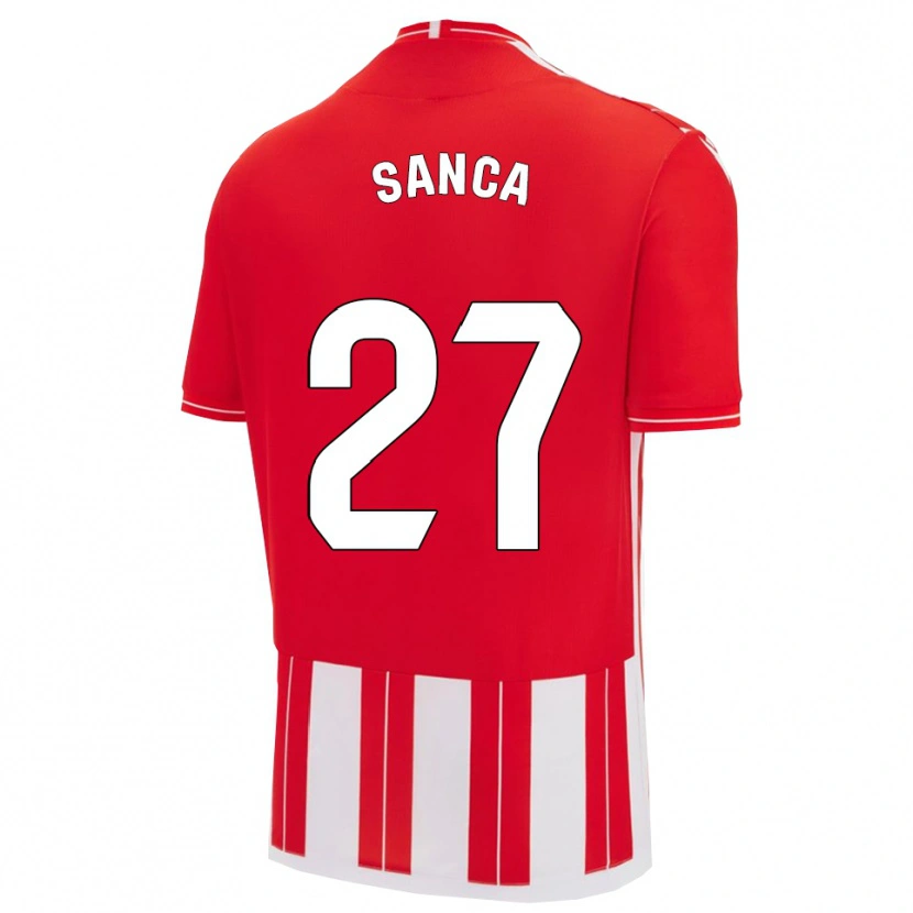 Danxen Bambino Maglia Marciano Sanca #27 Rosso Bianco Kit Gara Home 2025/26 Maglietta