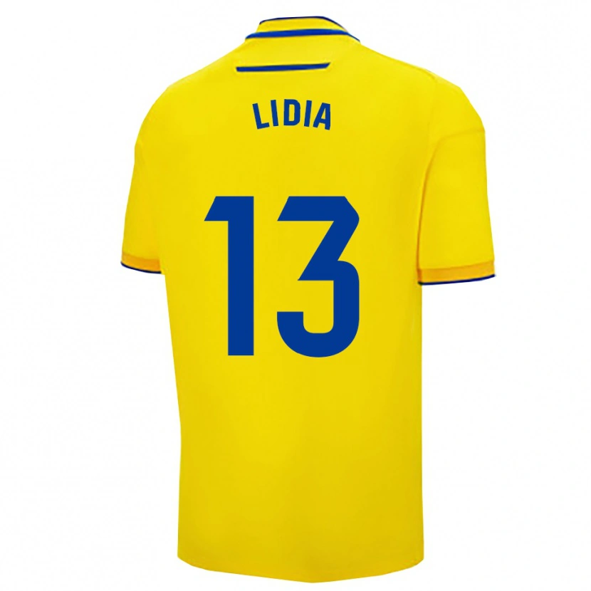 Danxen Bambino Maglia Lidia Rincón García #13 Giallo Blu Scuro Kit Gara Home 2025/26 Maglietta