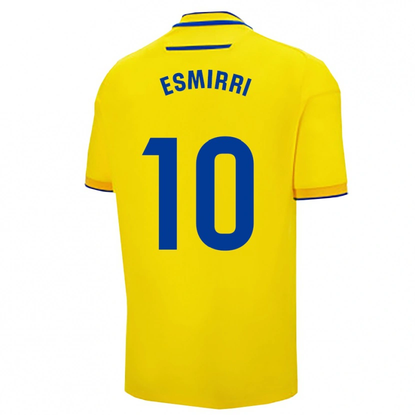 Danxen Bambino Maglia Ana Frías Antón #10 Giallo Blu Scuro Kit Gara Home 2025/26 Maglietta